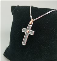 Collier Zancan Homme in Argent Diamante 0.015 Ct ESC156R - ESC156R